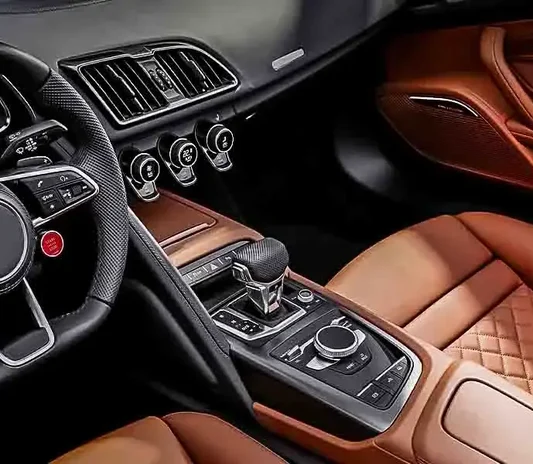Custom car interior finished at the System X Car Care workshop in Abu Dhabi